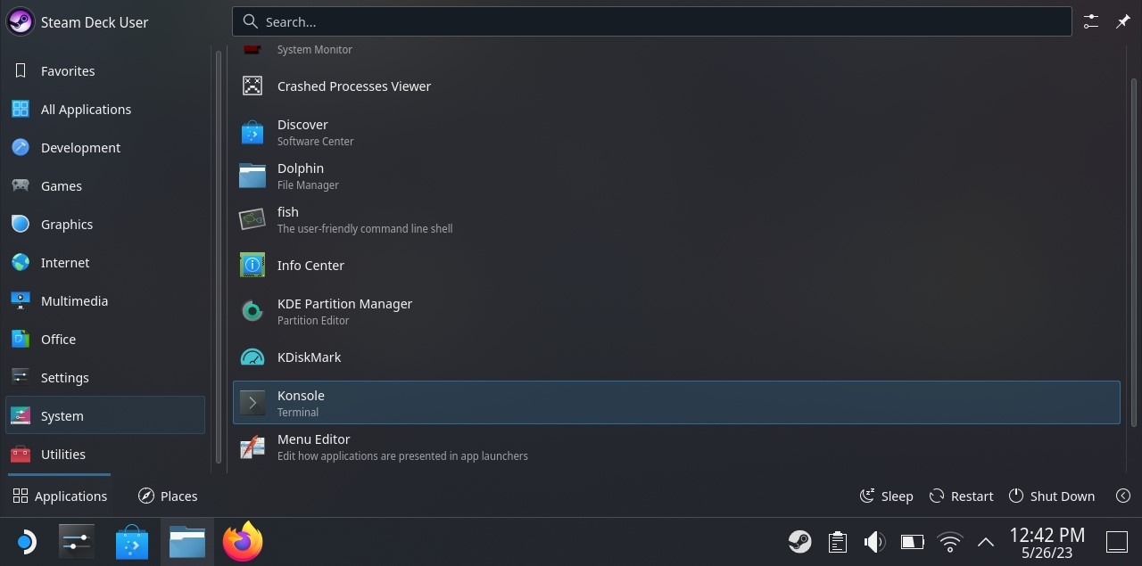 How to Open Konsole on Steam Deck How to Open Konsole on Steam Deck